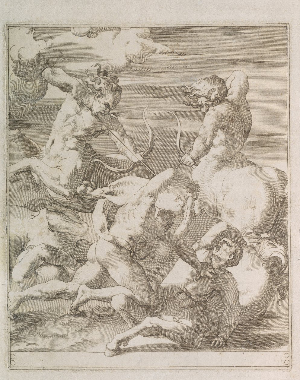 Bataille entre Hercule et les Centaures, 1527 - Gian Jacopo Caraglio