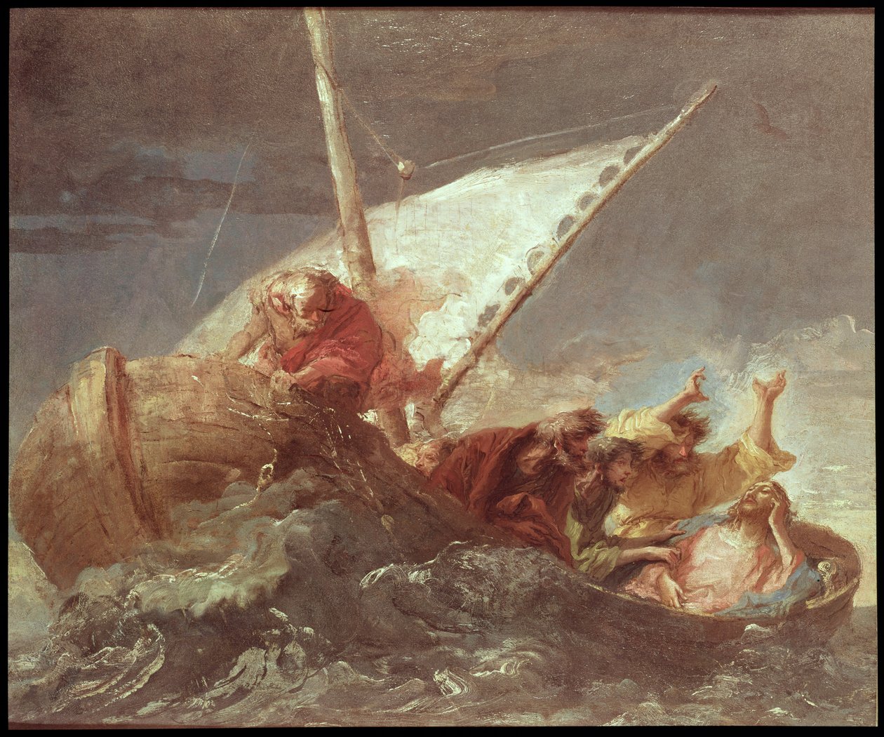Le Christ sur le lac de Tibériade - Giovanni Domenico Tiepolo