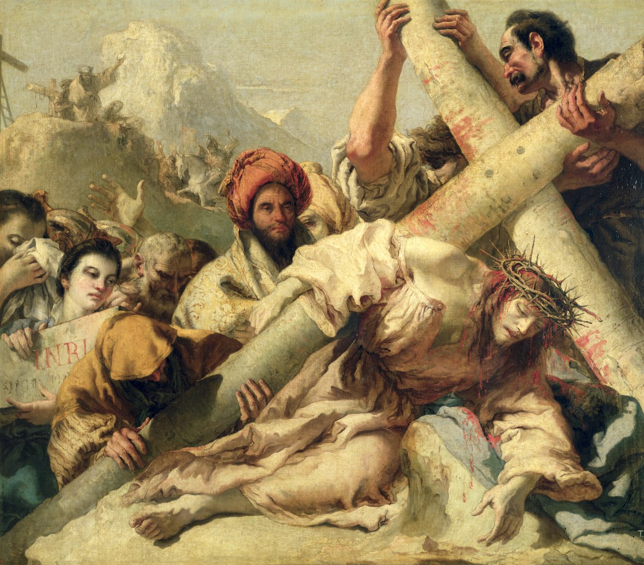 La chute du Christ en route vers le Calvaire, 1772 - Giovanni Domenico Tiepolo