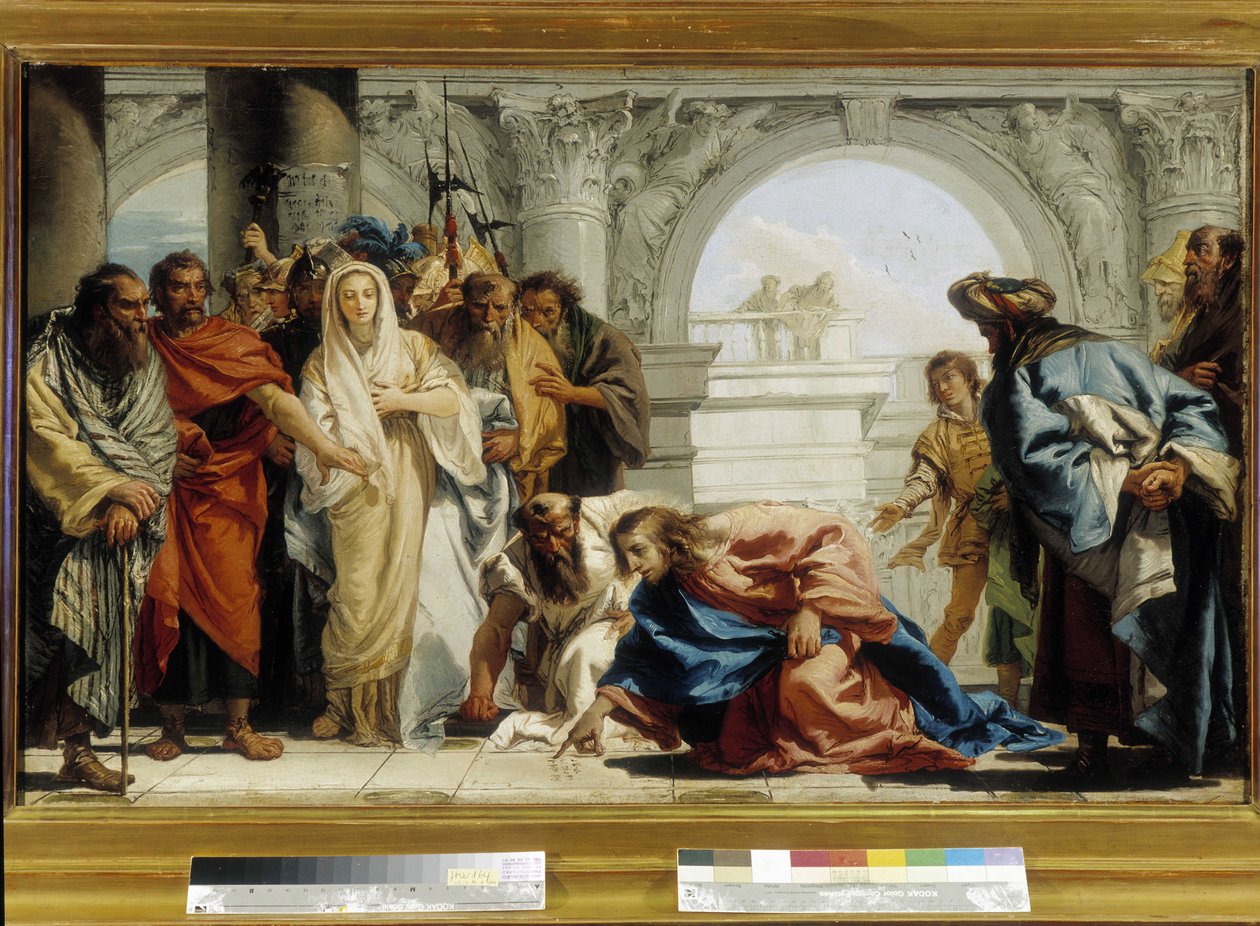 Christ et la femme adultère - Giovanni Domenico Tiepolo