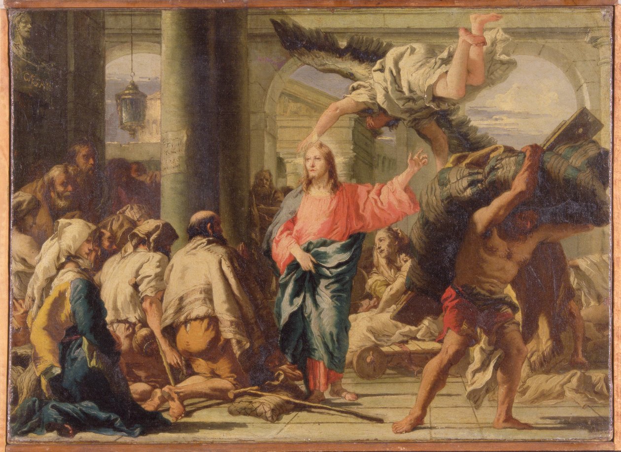 Le Christ à la piscine de Bethesda - Giandomenico (1727-1804) Tiepolo