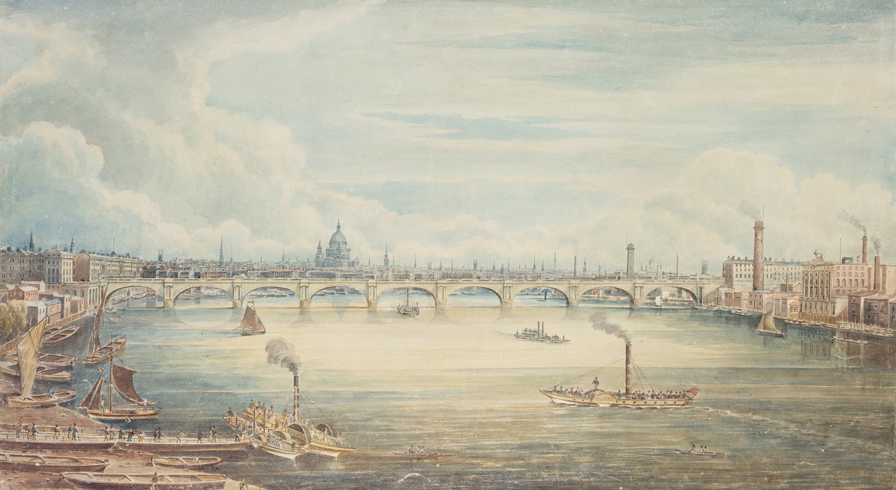 Depuis le quai de Hungerford, 1837 - Gideon Yates