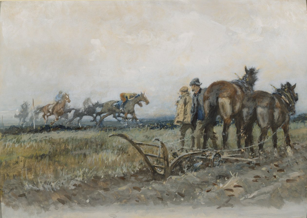 Chevaux de course à l