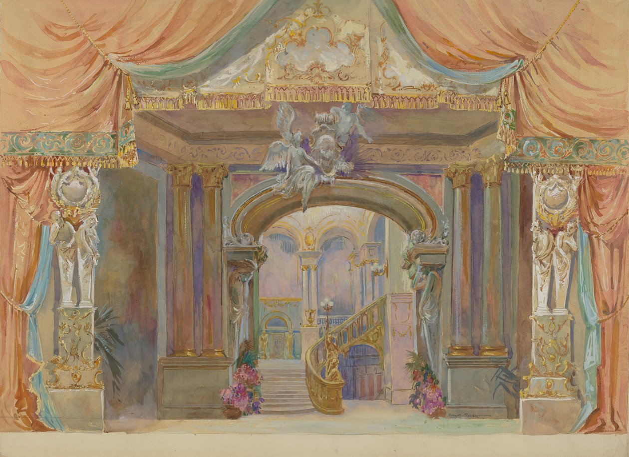 Décor de scène, vers 1938 - Gilbert Sackerman