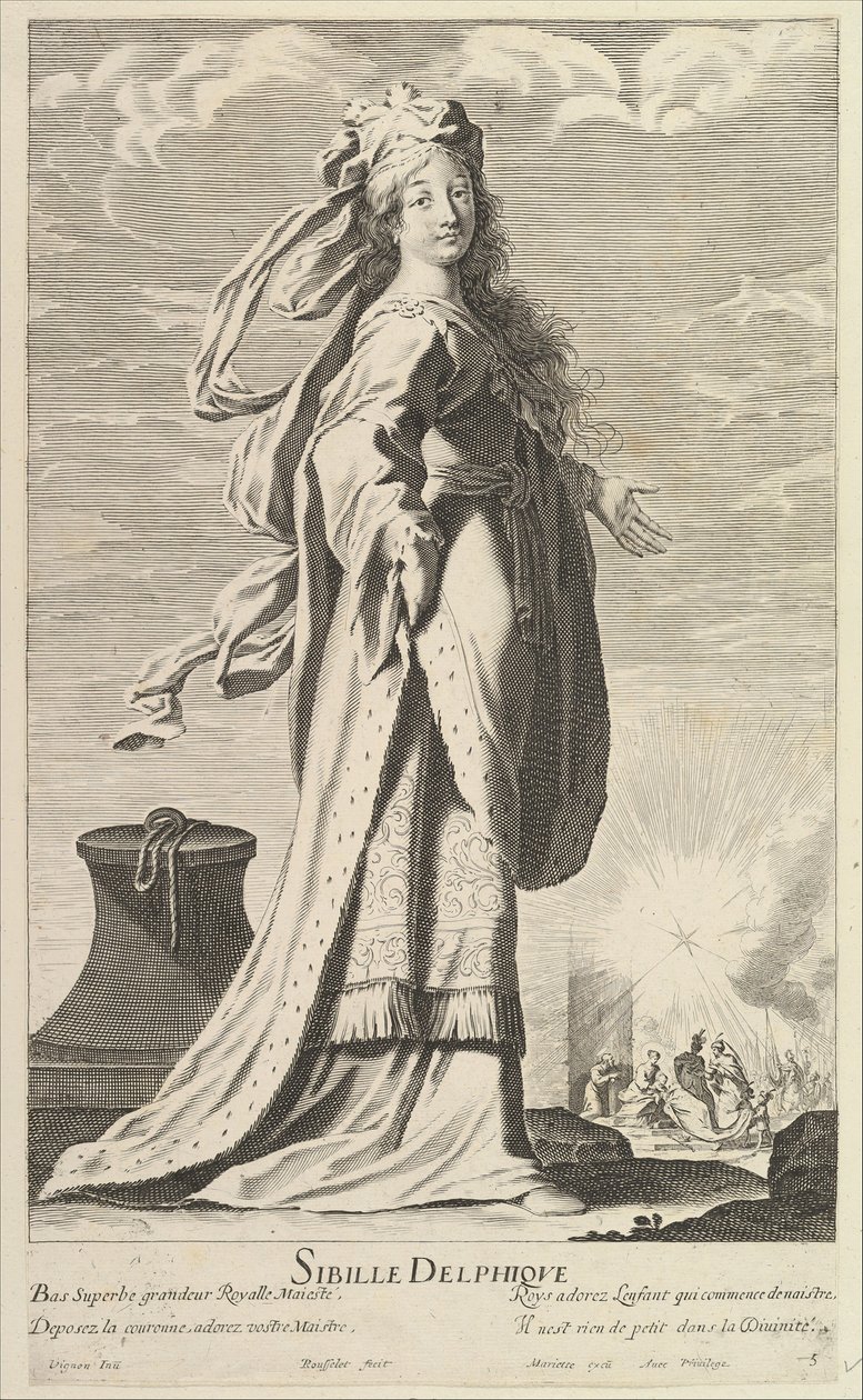 Sibylle Delphique, vers 1635 - Gilles Rousselet and Abraham Bosse