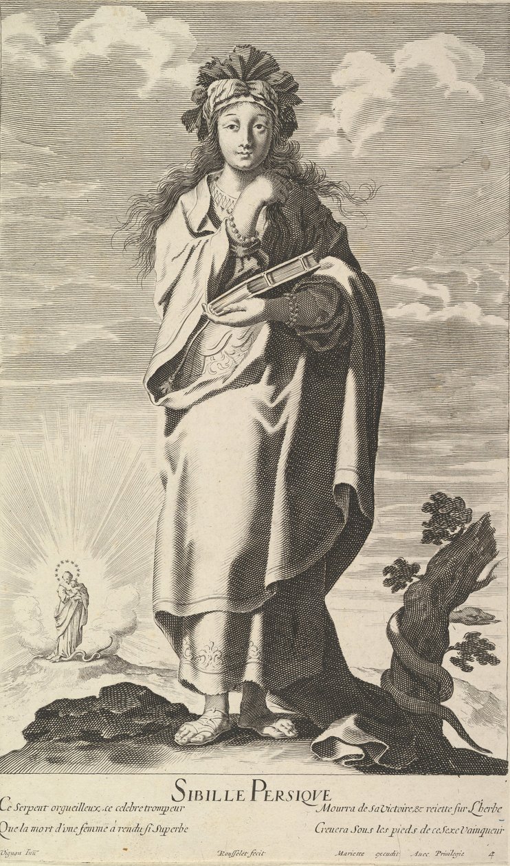 Sibylle Persique, vers 1635. Créateurs : Gilles Rousselet, Abraham Bosse - Gilles Rousselet and Abraham Bosse
