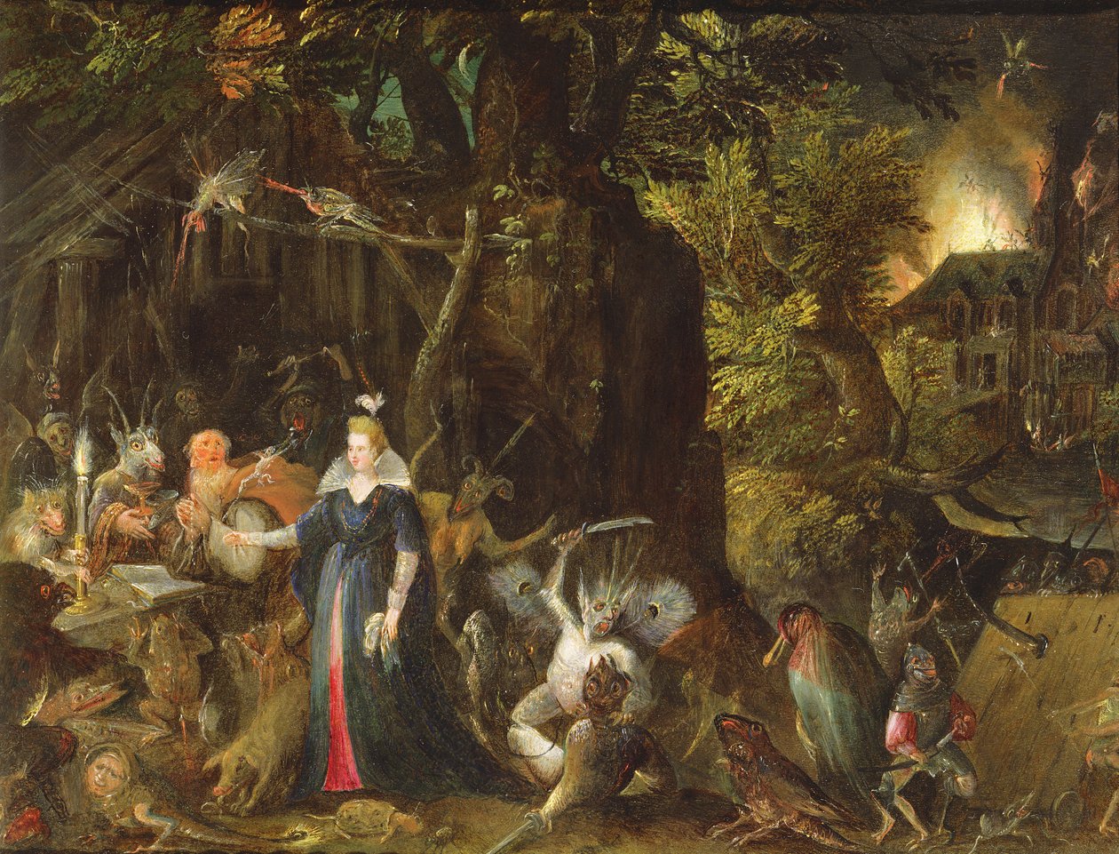 La Tentation de Saint Antoine - Gillis van III Coninxloo