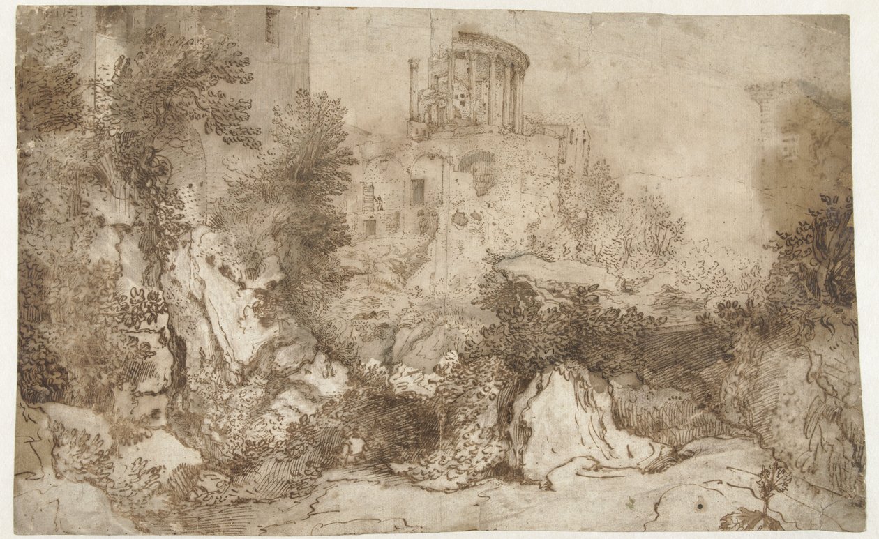 Temple de Sybil à Tivoli - Gillis van Valckenborch