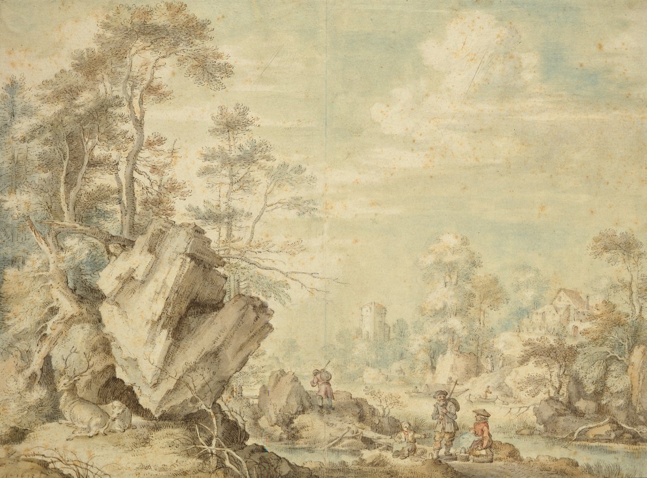 Paysage, 1623 - Gillis Claesz d Hondecoeter