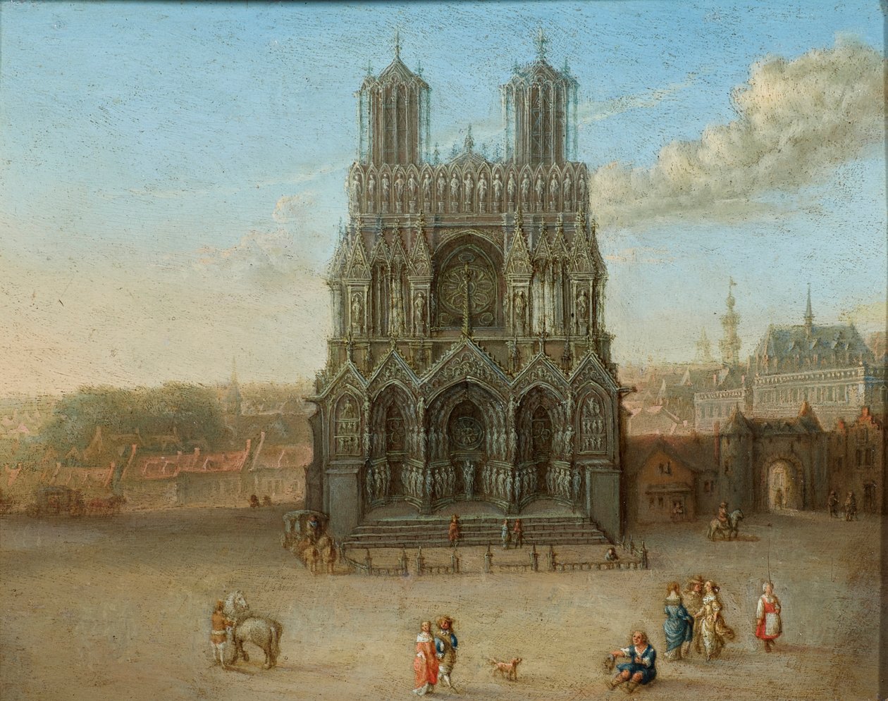 Vue de la cathédrale de Reims - Gillis Neyts