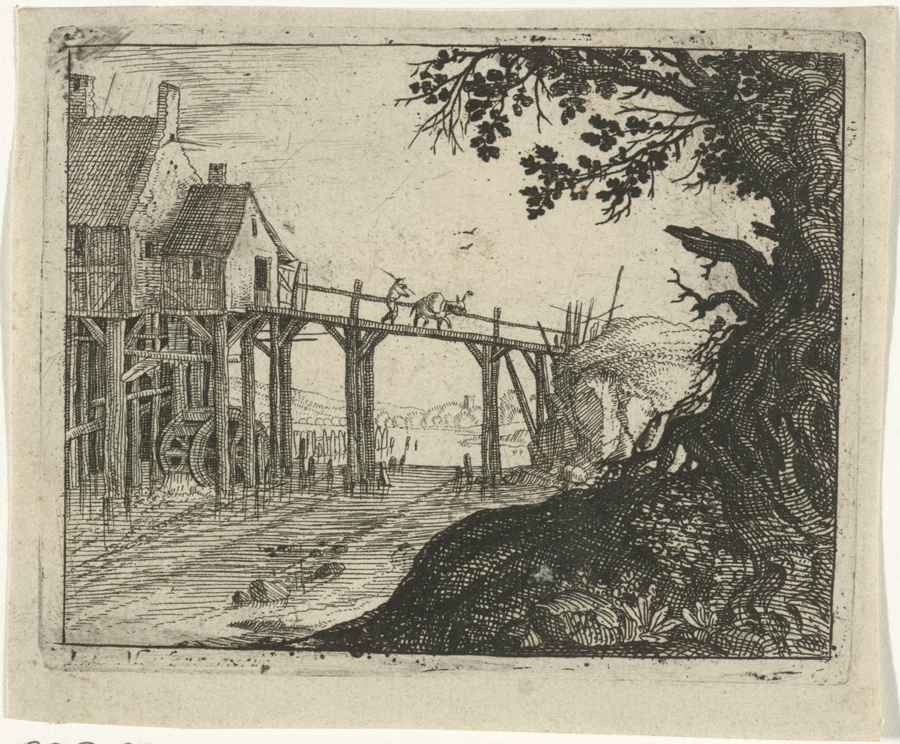 Paysage avec un moulin à eau - Gillis Peeters (I)