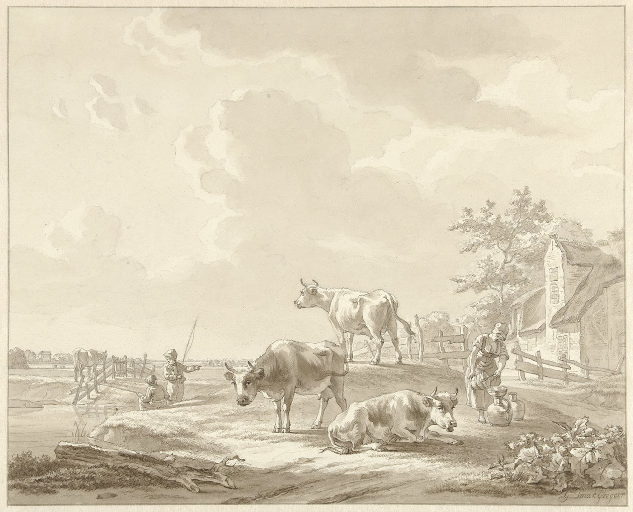 Trois vaches près d