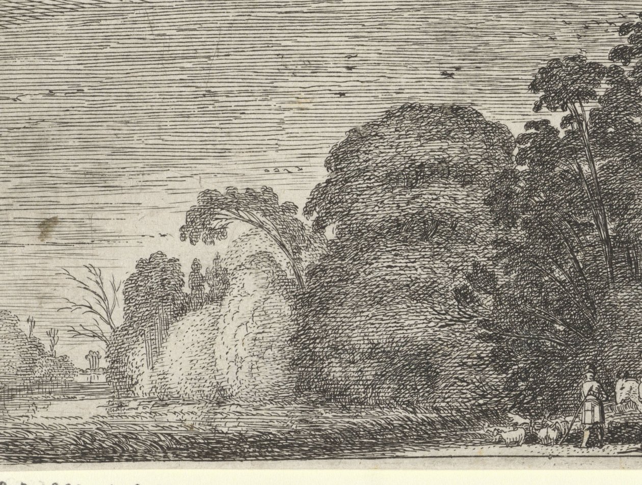 Berger et cavalier près d
