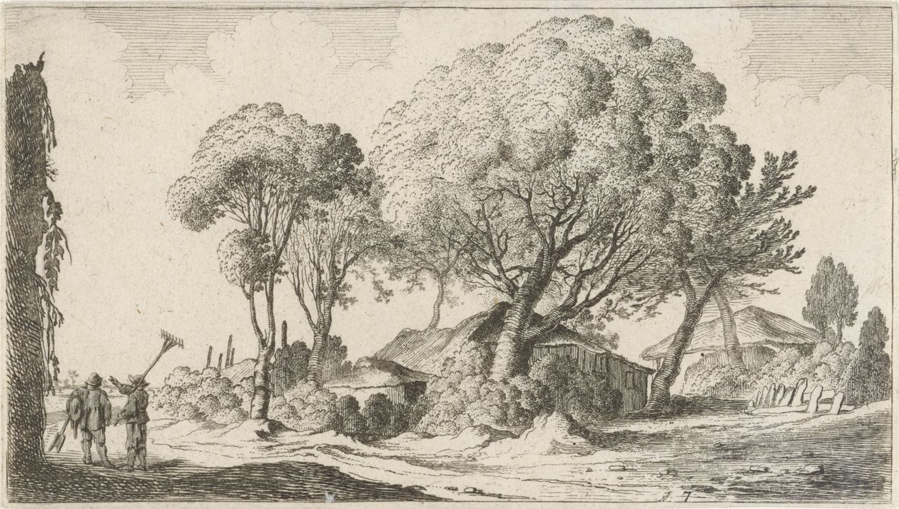Fermes entre les arbres (Twaalf landschappen) - Gillis van Scheyndel (I)