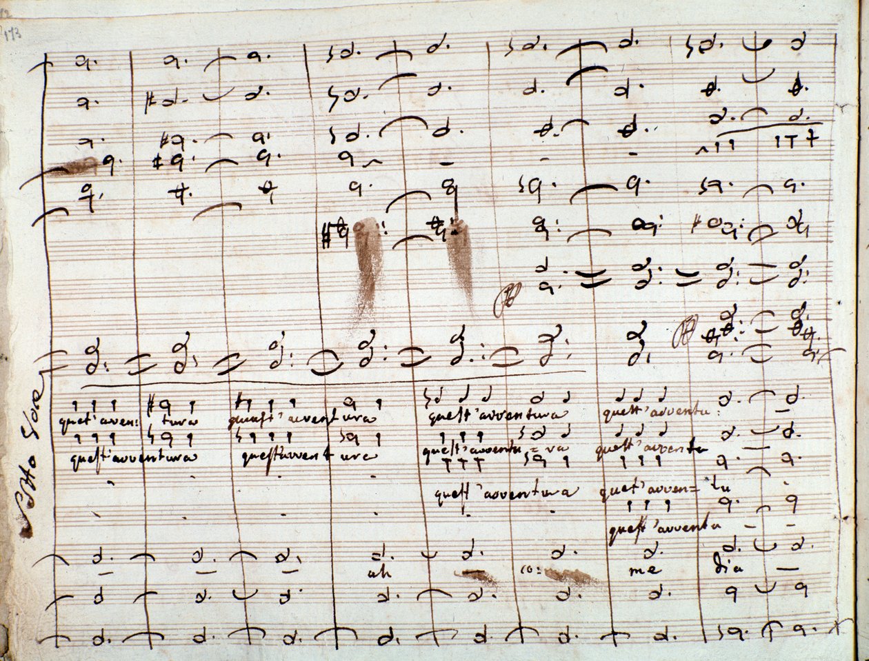 Partition musicale pour l