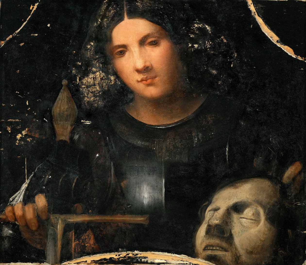 Renaissance : David avec la tête de Goliath par Giorgione - Giorgio (workshop of) Giorgione