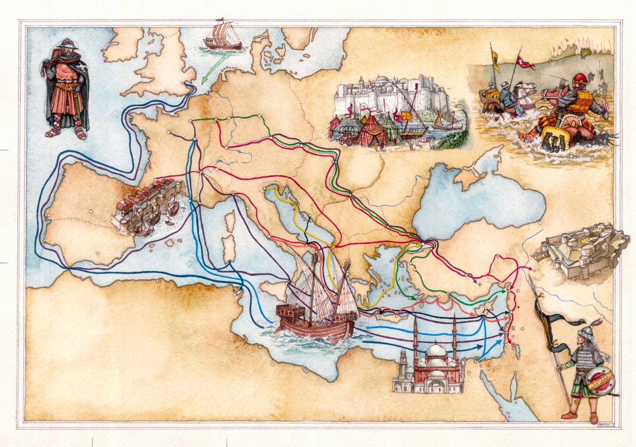 Moyen Âge : carte de l