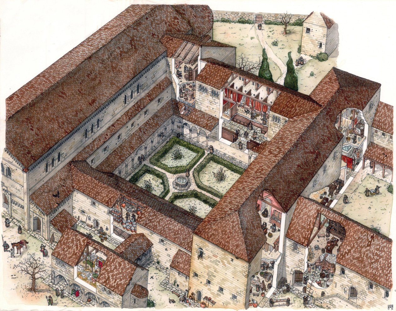 Moyen Age : reconstitution d