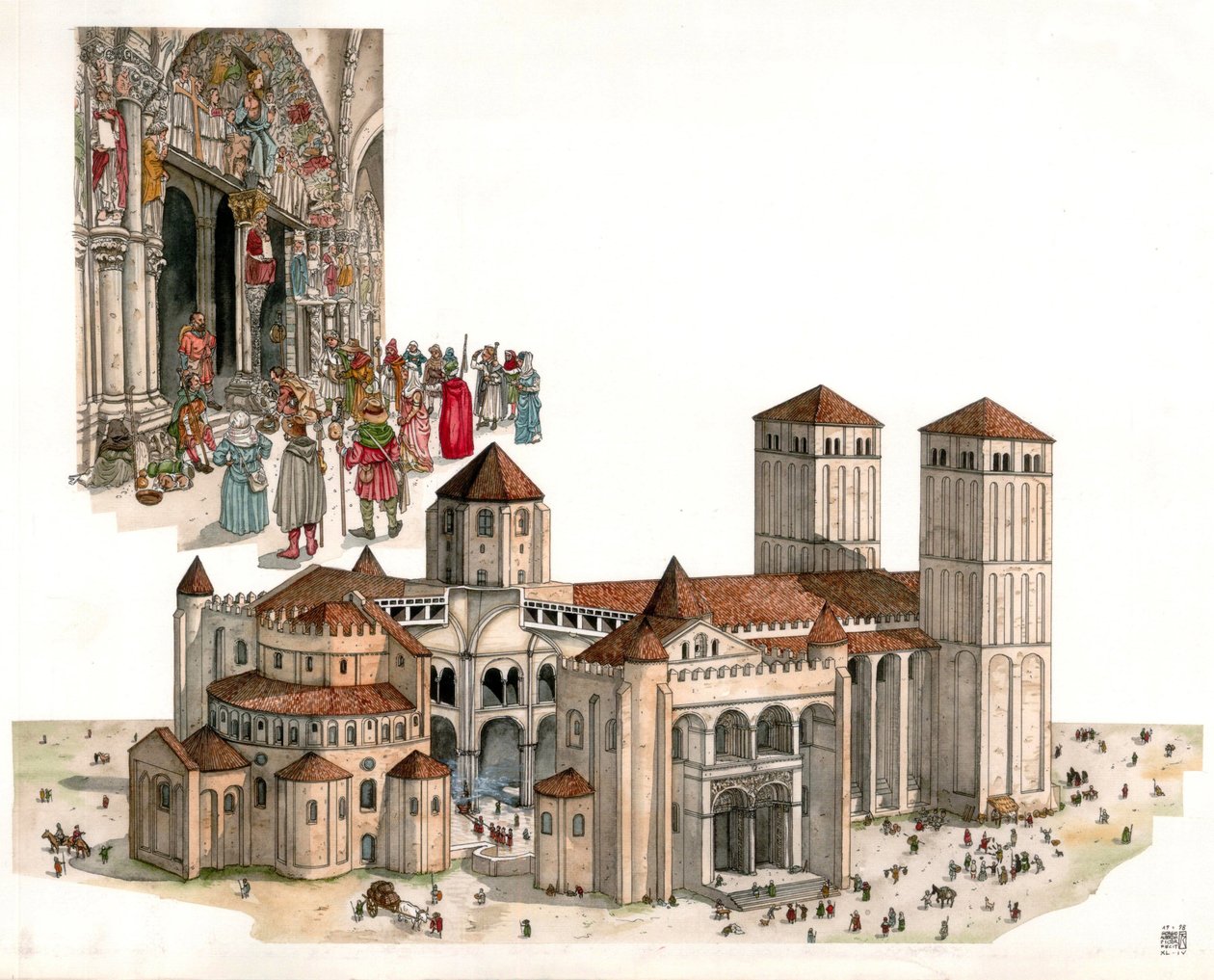 Art roman : vue d