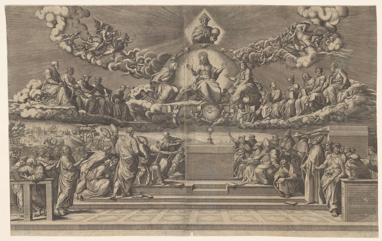 Dispute sur le Saint-Sacrement - Giorgio Ghisi