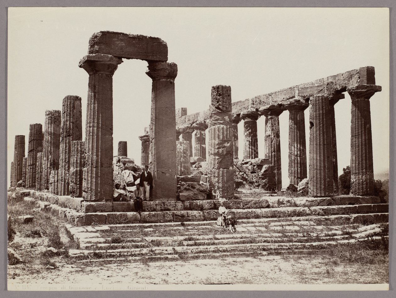 Agrigente : temple de Junon Lacinia, Girgenti, no 1347 - Giorgio Sommer