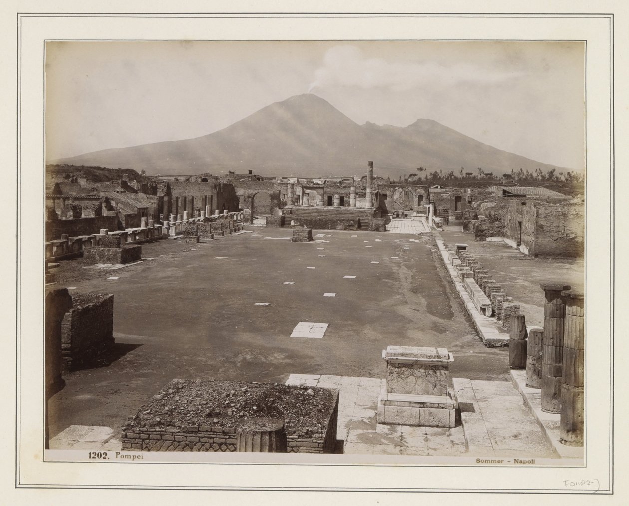 Vue sur le forum de Pompéi - Giorgio Sommer