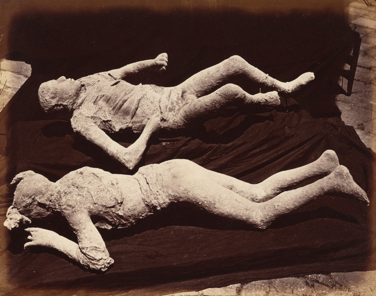 Moulages humains, Pompéi, c. 1870 (photo) - Giorgio Sommer
