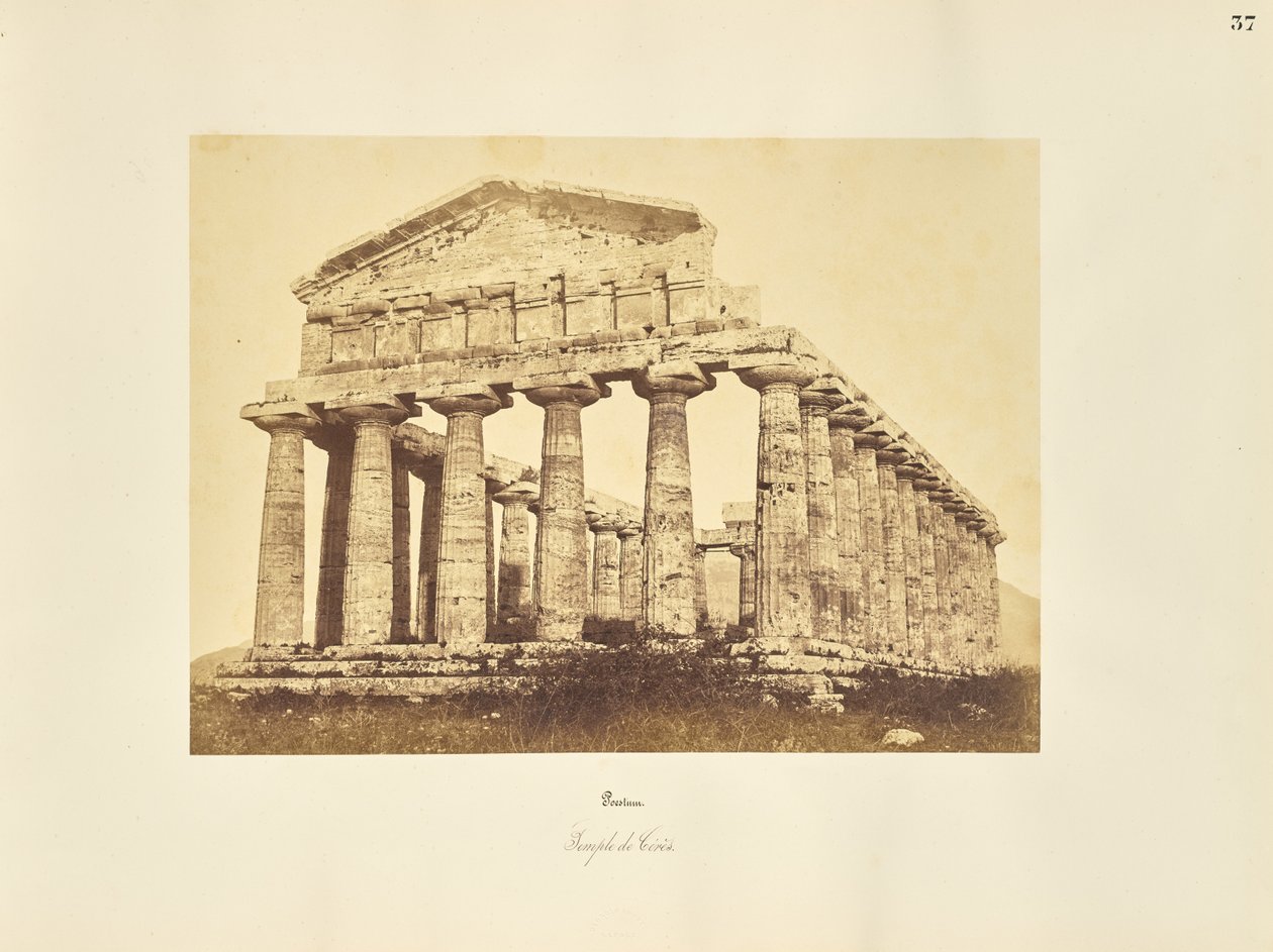Paestum. Temple de Cérès - Giorgio Sommer