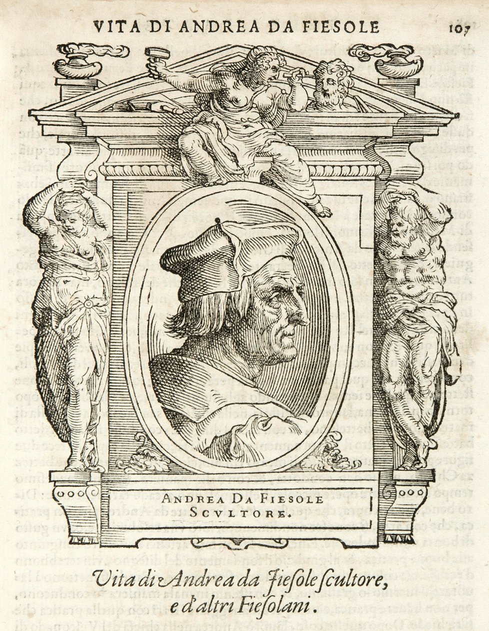 Milan, Bibliothèque Braidense, Vite de piv excellent, Giorgio Vasari 1568, Andrea da Fiesole - Giorgio Vasari
