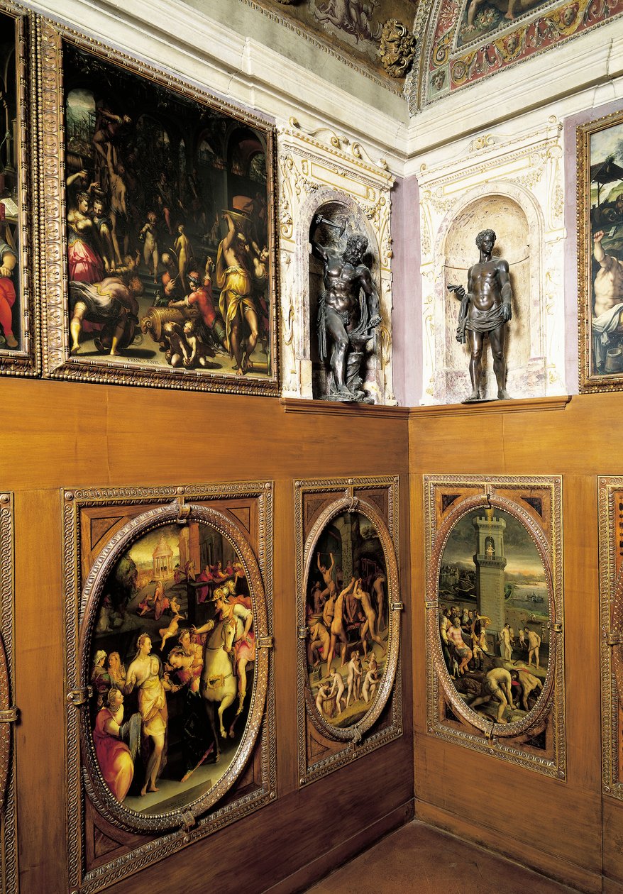 Studiolo (petit cabinet) de Francesco I, par Giorgio Vasari (1511-1574), Palazzo Vecchio, Florence, Italie - Giorgio Vasari