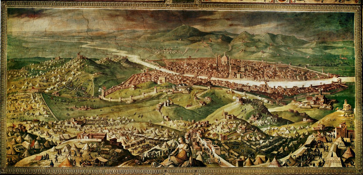 Vue de Florence. Fresque ... (fresque) - Giorgio Vasari