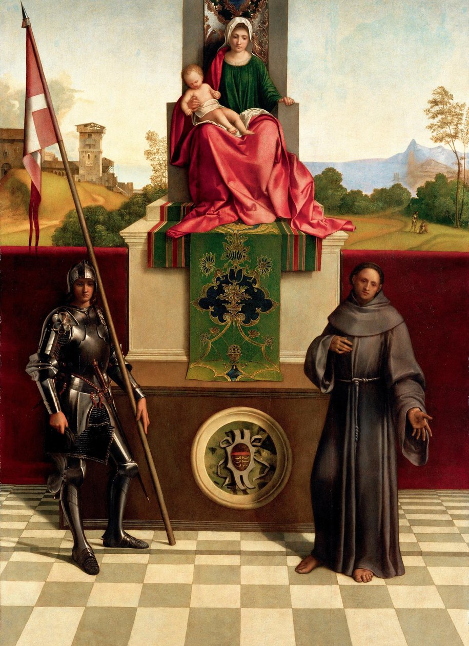 Madone et Enfant entre les Saints François et Nicasius, ca 1503-1504 - Giorgione da Castelfranco