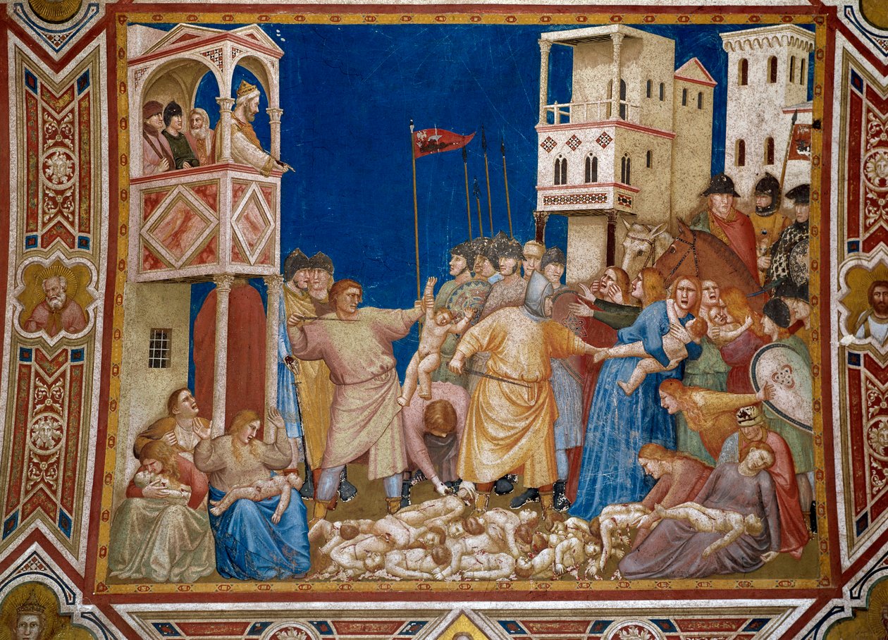 Le massacre des Innocents - Giotto (c.1266 1337)