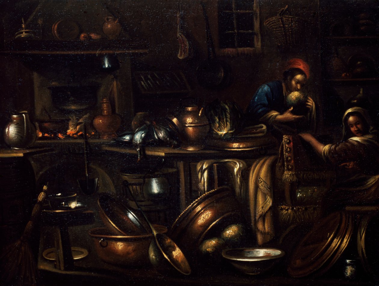 Intérieur de cuisine - Giovan Domenico Valentino