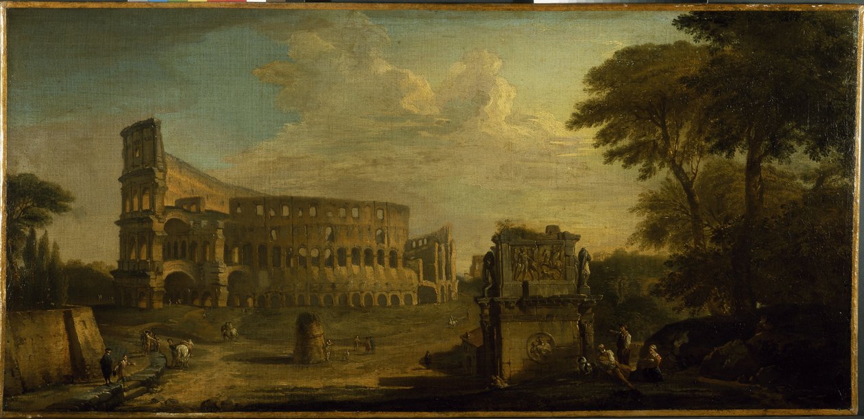 Vue du Colisée, Rome - Giovani Paolo (attr. to) Panini