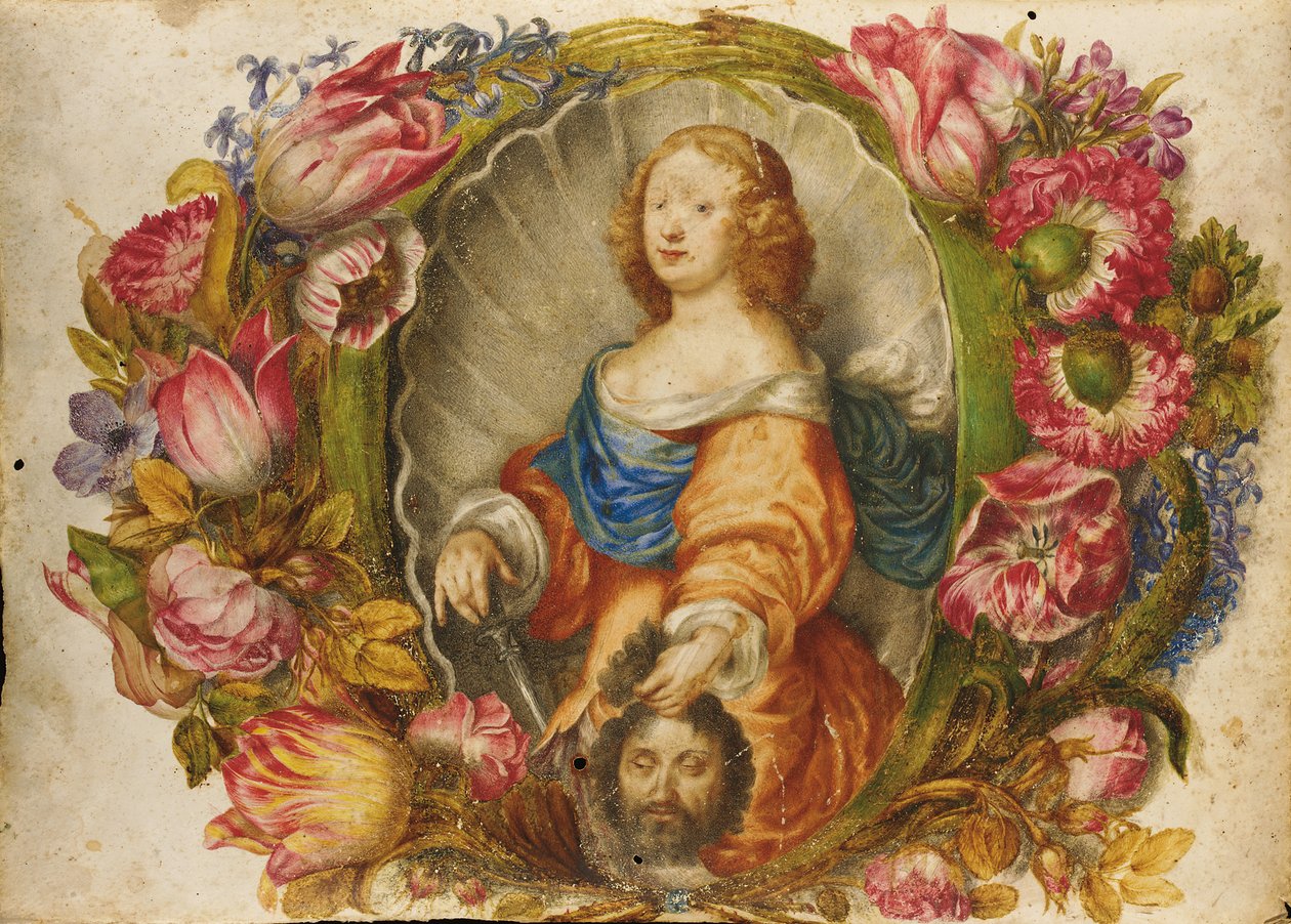 Portrait de la grande duchesse Vittoria della Rovere en Judith - Giovanna Garzoni