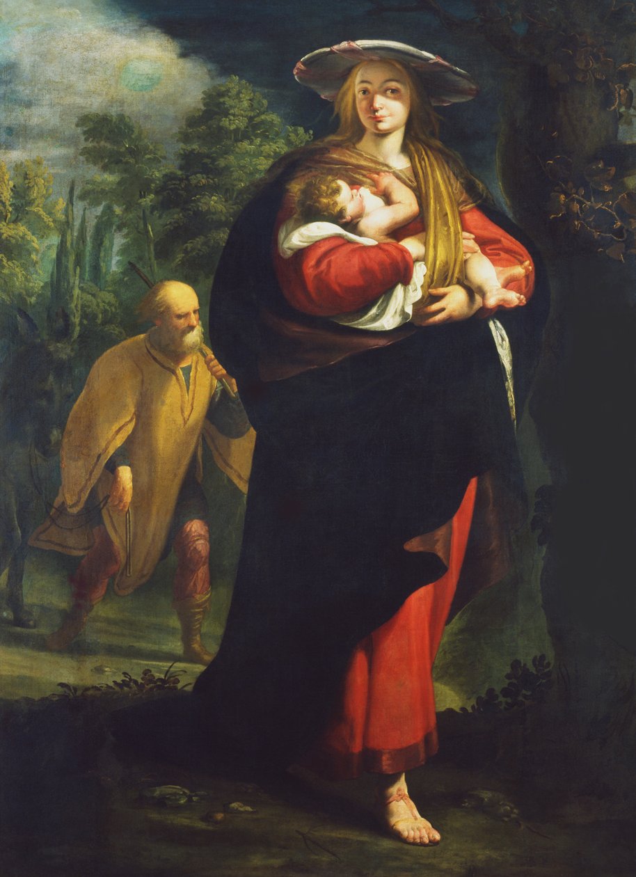Fuite en Égypte - Giovanni Andrea Ansaldo