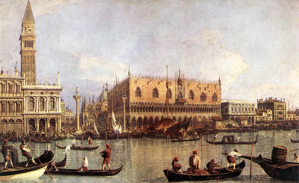 Palazzo Ducale und die Piazza di San Marco von Giovanni Antonio Canal