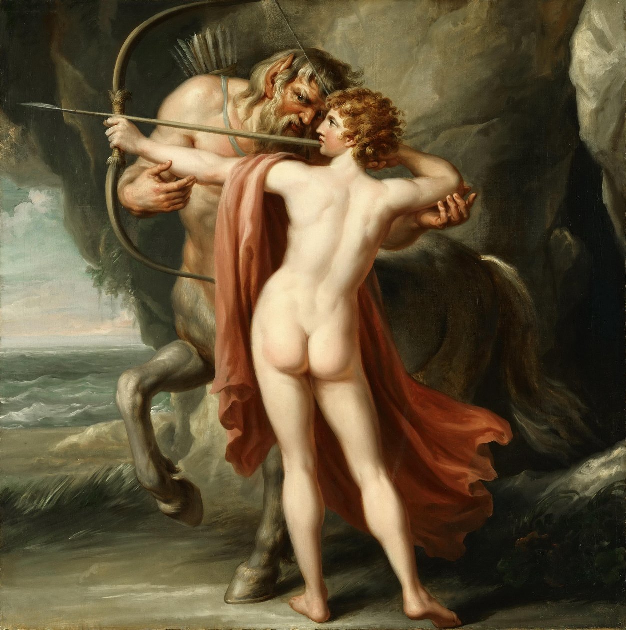 Chiron instruisant Achille à l