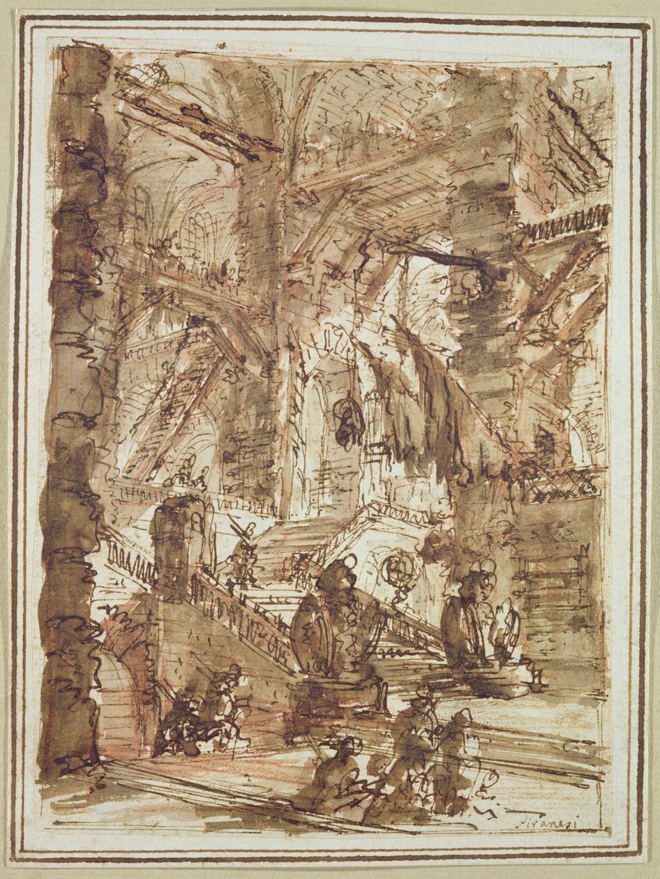 Dessin préparatoire pour la planche numéro VIII de la série 