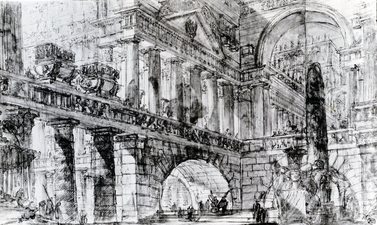 Cour du temple - Giovanni Battista Piranesi