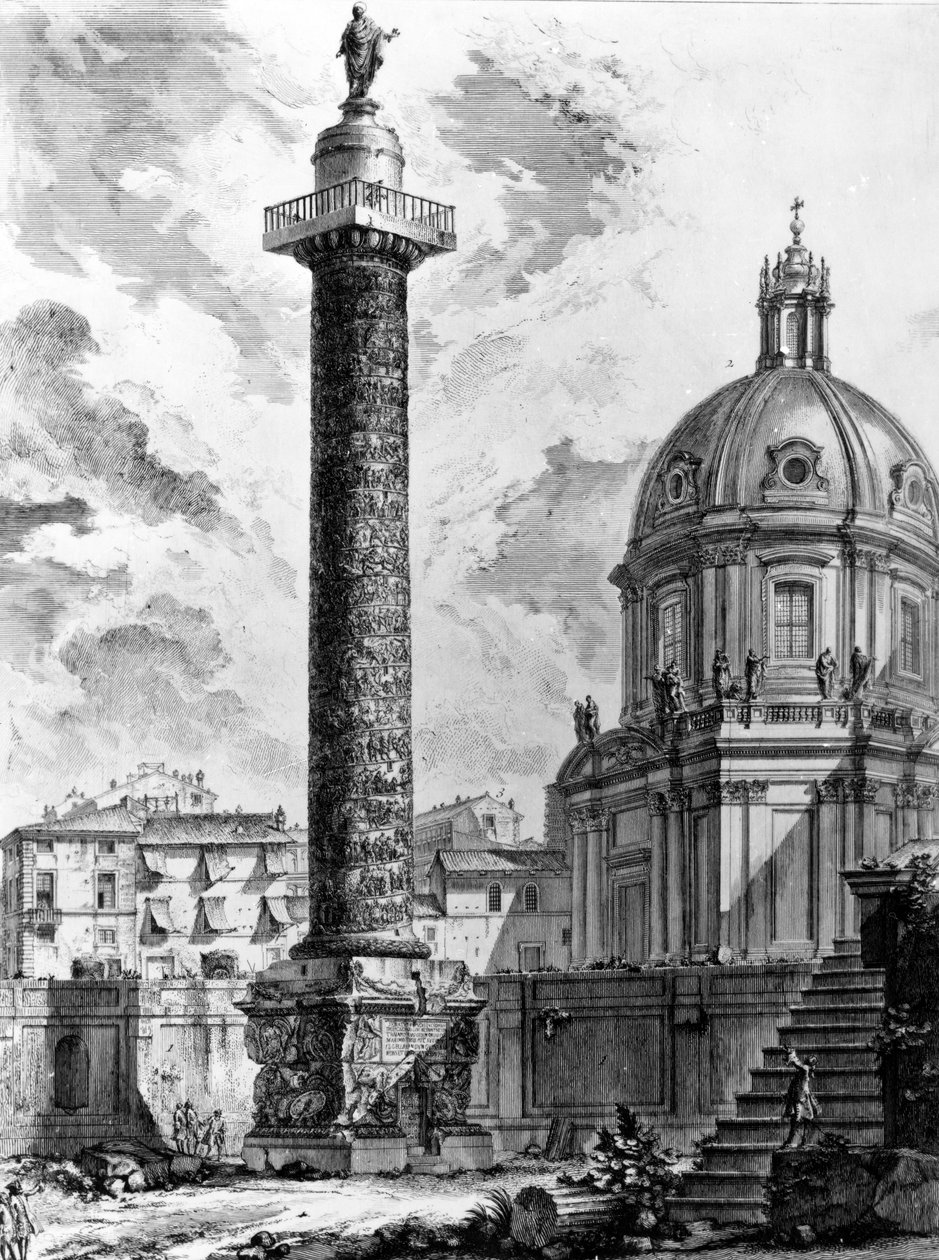 Vue de la colonne Trajane et de l