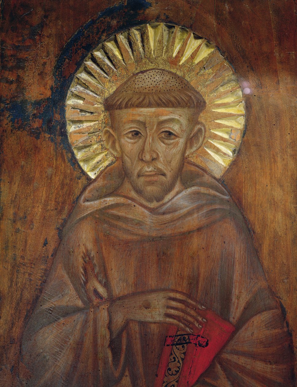 Portrait de Saint François, c.1285 (détail) - Giovanni Cimabue