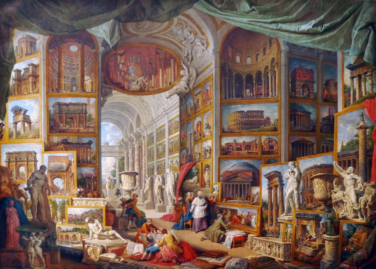 Galerie de vues de la Rome antique - Giovanni Paolo Pannini