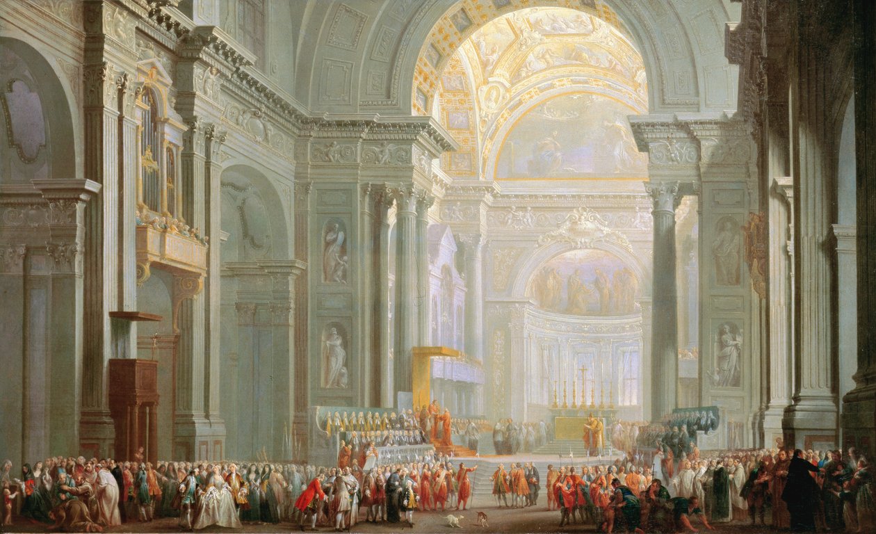Intérieur de Saint-Pierre, Rome - Giovanni Paolo Pannini