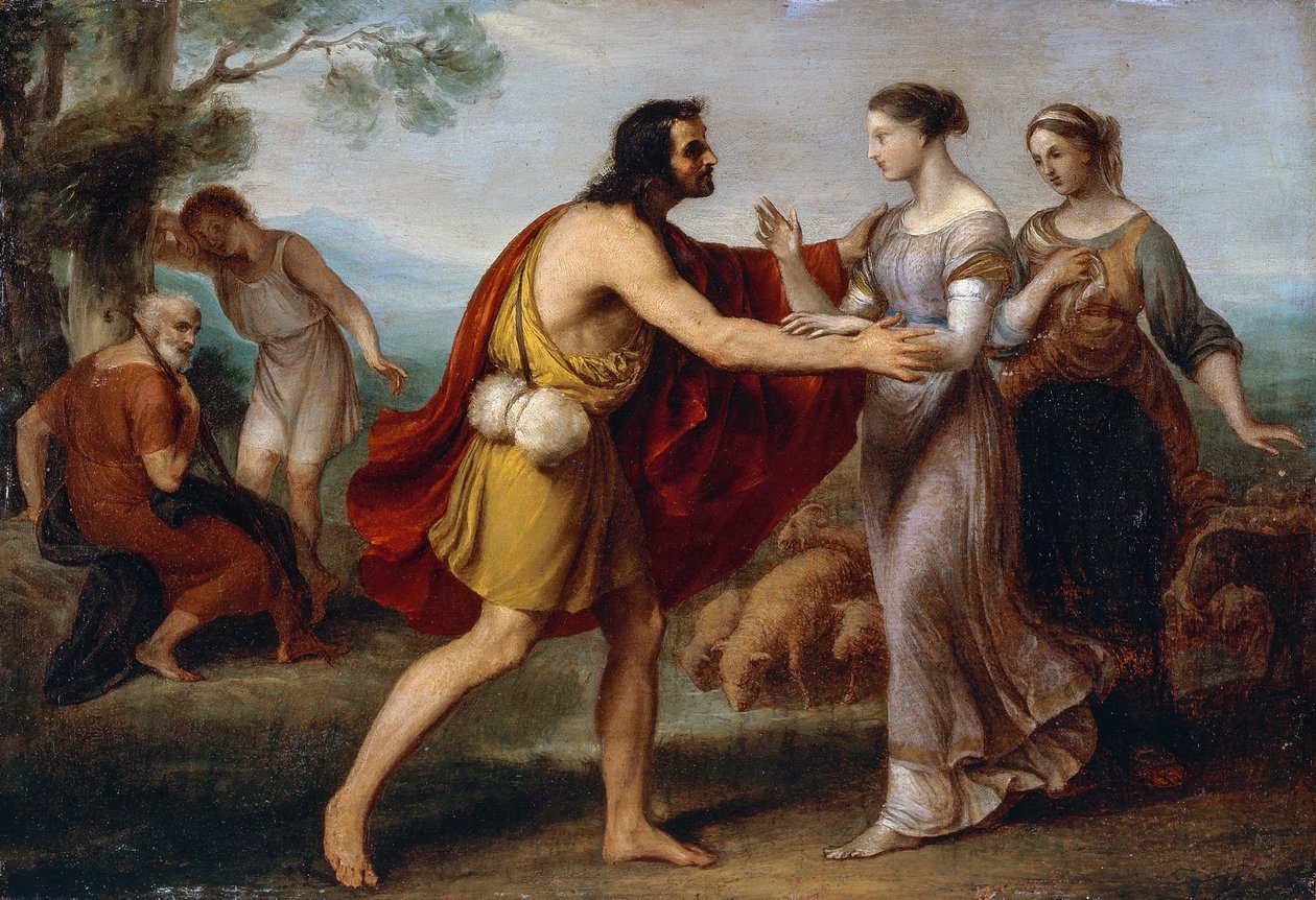 Rencontre entre Jacob et Rachel - Giovanni Carnovali