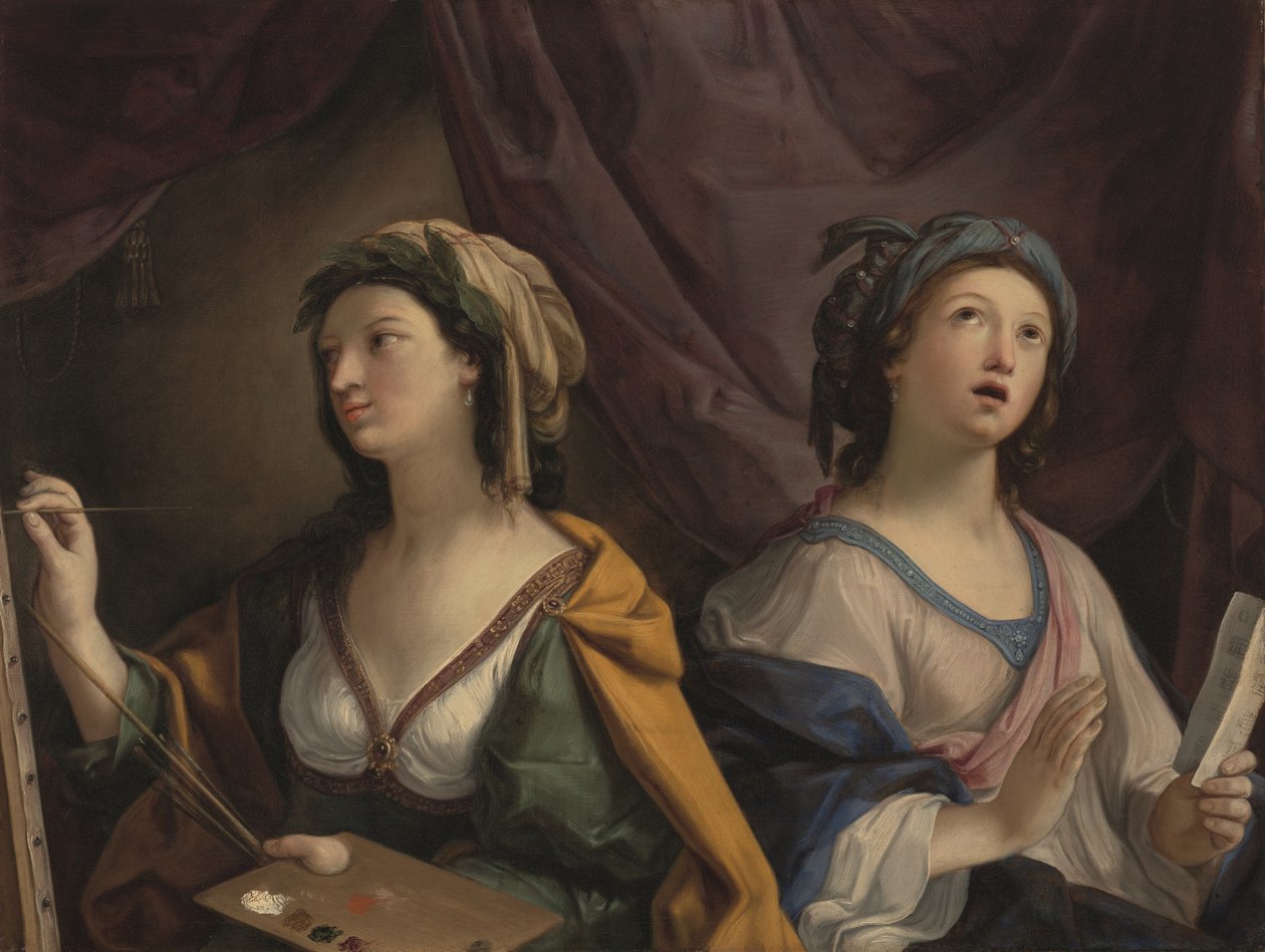 Allégorie de la peinture et de la musique - Giovanni Andrea Sirani