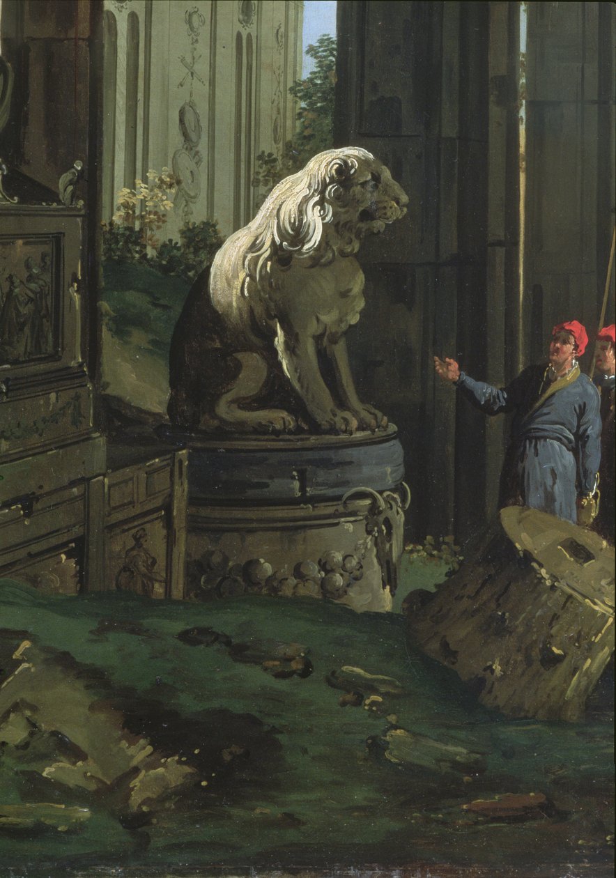 (détail) Capriccio avec des motifs de Padoue, vers 1756 - Giovanni Antonio Canal
