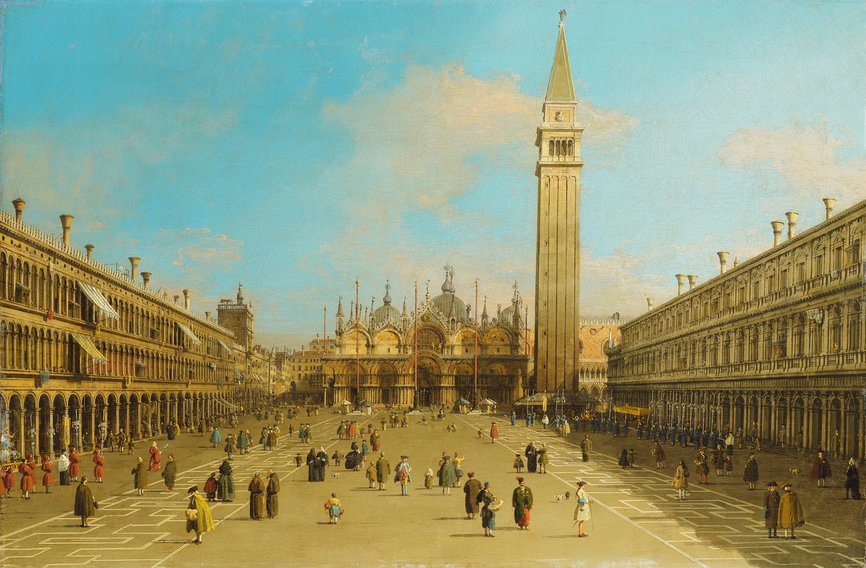 La Piazza San Marco, Venise, vue vers l