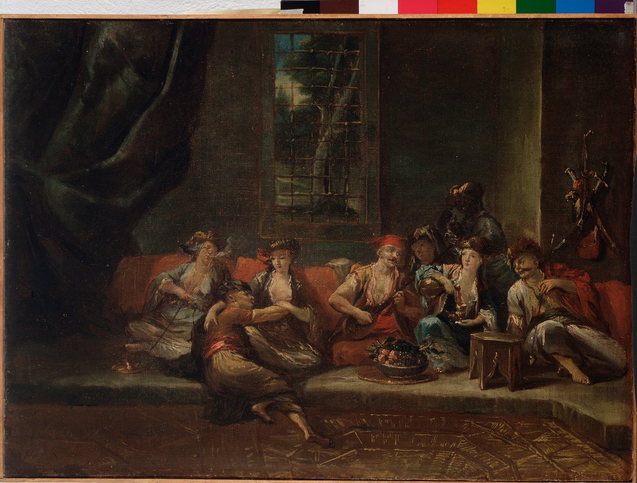 Le harem, scène turque - Giovanni Antonio Guardi